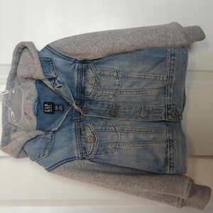 Gap Dino Hooded Denim Jacket (2T)